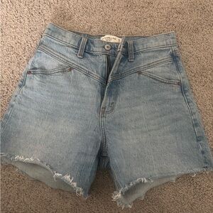 Abercrombie & Fitch Light Blue Jean Shorts